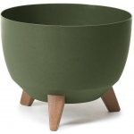 Nohel Garden Žardinka ROMA ECO WOOD 4v1 plastová + 3 ks nožiček 29 x 18 cm – Hledejceny.cz