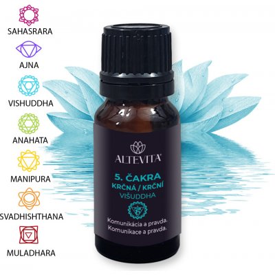 Altevita směs esenciálních olejů 5. Krční čakra Višuddha 10 ml – Hledejceny.cz