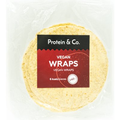 Protein & Co. Veganské wrapy 6 x 40 g – Zboží Mobilmania