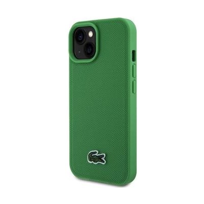 Lacoste Iconic Petit Pique Woven Logo Magsafe Zadní Kryt pro iPhone 15 Green (57983116418)
