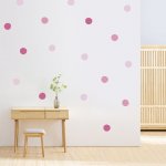 Impresi Samolepka do dětského pokoje Puntíky růžové - 60x40cm – Zboží Dáma