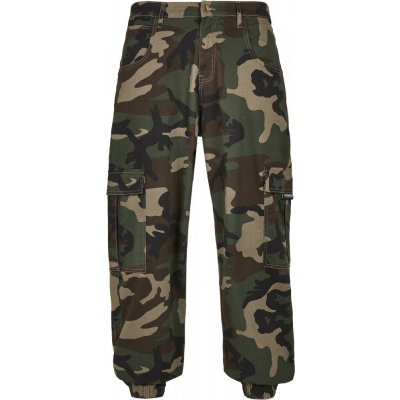 Kalhoty Southpole Camo Cargo wood camo