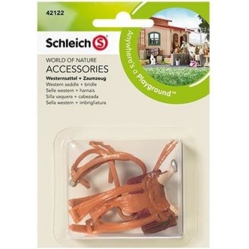 Schleich 42122 Westernové sedlo s uzdou