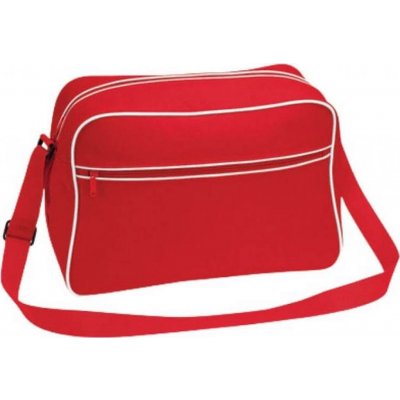 BagBase retro taška přes rameno 18 l červená bílá