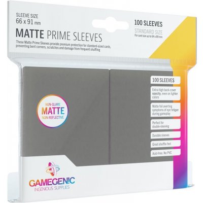 Gamegenic Matte Prime Sleeves Gray obaly 100 ks – Zboží Dáma