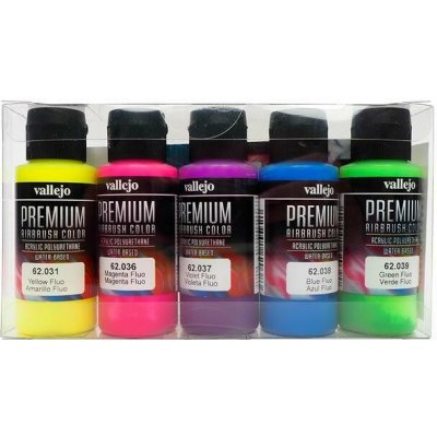 Vallejo Premium Color Fluorescent Color Set (5x60 ml) – Hledejceny.cz