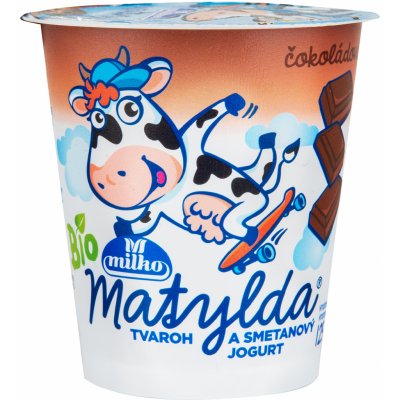 Milko Matylda Bio Tvaroh a smetanový jogurt čokoláda 125 g – Zboží Mobilmania