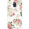 Pouzdro a kryt na mobilní telefon Pouzdro JustKing plastové květiny Samsung Galaxy A6 2018 - bílé