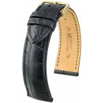 Hirsch Černý Genuine Alligator L 10220759-1 Aligátoří kůže – Zboží Dáma