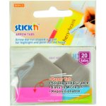 Hopax Plastové samolepicí záložky Stick'n extra pevné šipky růžové a modré, 38 x 38 mm – Hledejceny.cz
