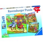 RAVENSBURGER Rytířský turnaj 3 x 49 dílků – Sleviste.cz