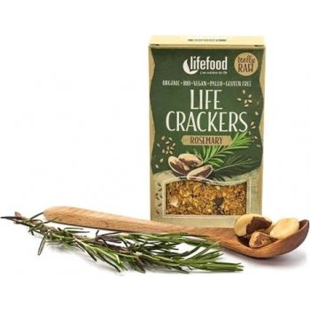 Lifefood Life crackers Rozmarýnové Raw Bio 90 g