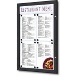 Jansen Display Venkovní MENU vitrína 4x A4, černá | Zboží Auto