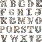 Nažehlovací obrázek - písmena (A až Z), Druh: U – Zboží Dáma