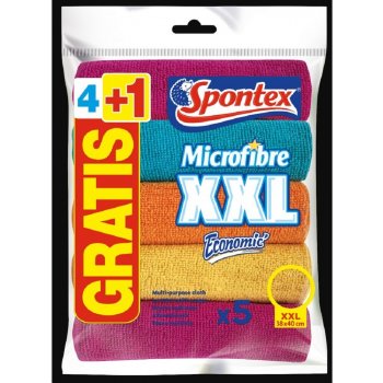 Spontex Mikroutěrka XXL 4 + 1 ks