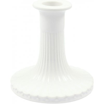 GREEN GATE Keramický svícen Alice White Small, bílá barva, keramika – Zboží Dáma