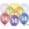 PartyDeco Balónek s číslem 50 narozeninový