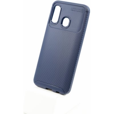 Pouzdro Bomba Měkký obal carbon look pro samsung - modrý Galaxy A40 C011_SAM_A40_BLUE – Zbozi.Blesk.cz