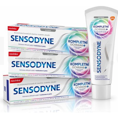Sensodyne Complete Protection Whitening 3 x 75 ml – Zboží Mobilmania