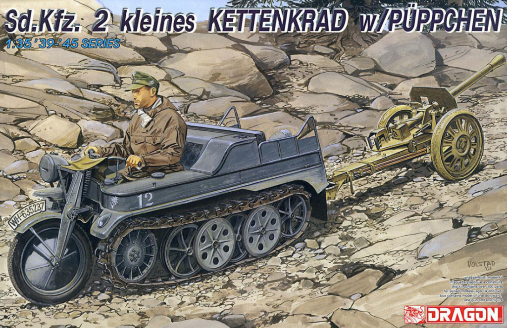 Dragon Sd.Kfz.2 Kleines Kettenkrad w/püppchen Model Kit military 6114 1:35
