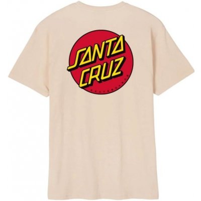 Santa Cruz Classic Dot Chest T-Shirt Oat