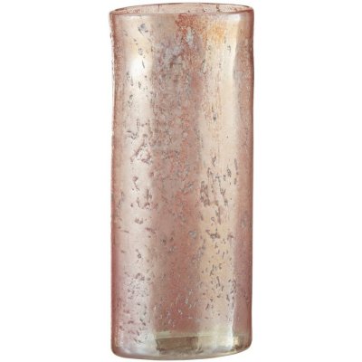 Tmavě růžová skleněná oválná váza Sianel - 13*9*30 cm - J-Line by Jolipa – Hledejceny.cz