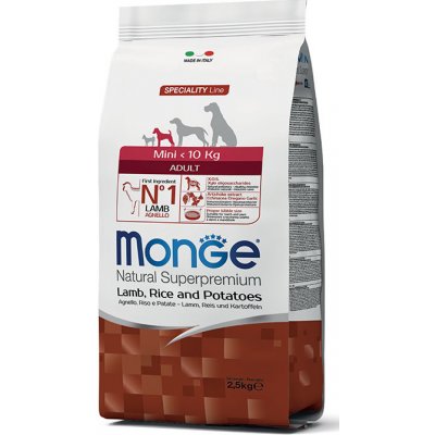 Monge Dog Mini Adult Jehně rýže brambory 2,5 kg – Zboží Mobilmania