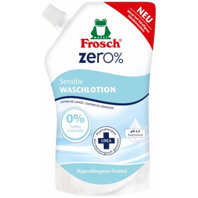 Frosch ZerO% pečující tekuté mýdlo na ruce náhradní náplň 500 ml – Sleviste.cz