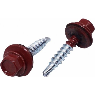 Covernit Farmářský samořezný šroub 4,8 x 35 mm Barva: RAL 3011, V balení: 25 ks – Zbozi.Blesk.cz