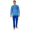 Pánské pyžamo Evona Cal 22-660 pánské pyžamo dlouhé modré
