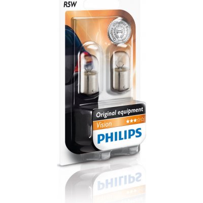 Philips Premium Vision R5W 12V 3W W2,1x9,5d 2 ks – Zboží Mobilmania