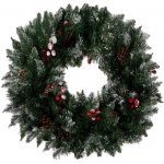 Ruhhy 22302 Zasněžený vánoční věnec 45 cm – Zboží Dáma