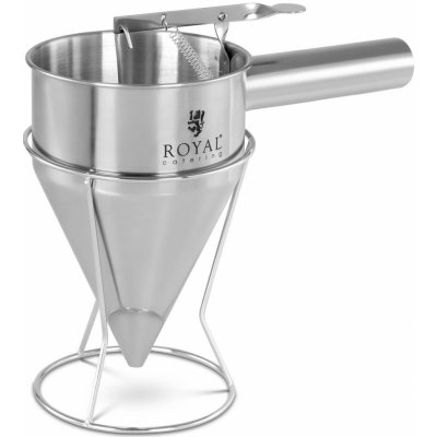 Royal Catering Dávkovací trychtýř na omáčky a krémy - 1,2 l - ušlechtilá ocel - velikost otvoru 8 mm