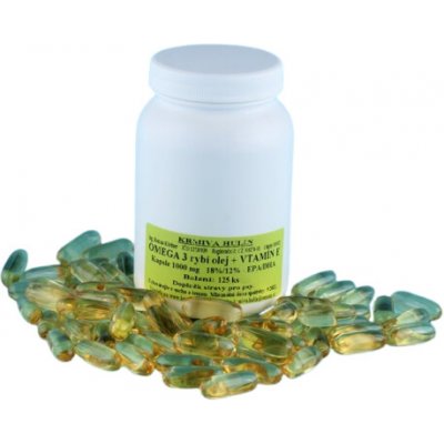 Krmiva Hulín Omega 3 a Vitamín E pro psy tbl 1000 mg 125 ks – Hledejceny.cz