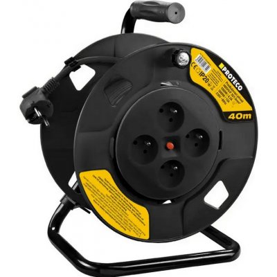 Proteco Kabel prodlužovací na cívce 40 m průřez 1,5 mm 42.18-KAB040-4C – Zboží Živě