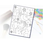 Radost v písku Šablona na pískování srnka v zimě A4 210 x 297 mm – Hledejceny.cz