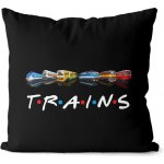 Impar Polštář Trains 40x40 – Zboží Dáma