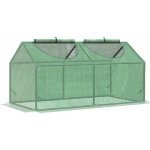 Outsunny fóliovník se 2 okny 119 x 60 x 60 cm zelený – Zboží Dáma