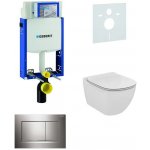 Geberit Kombifix WC Ideal Standard Tesi + Tlačítko Sigma30 lesklý/matný/lesklý chrom + Sedátko 110.302.00.5 NF6 – Hledejceny.cz