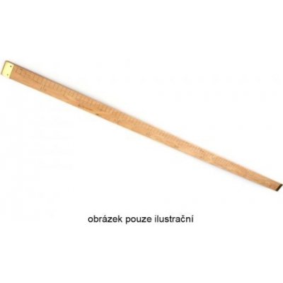 Dřevěný metr hranatý ověřený (cejchovaný), profil 15 x 22 mm