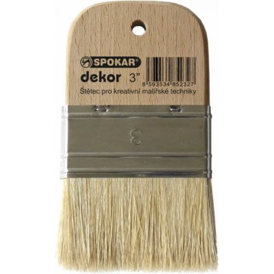 SPOKAR Štětec plochý Dekor Velikost: 3" – Zboží Mobilmania