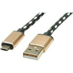 Roline 11.02.8819 USB 2.0, USB A(M) - oboustranný microUSB B(M), 0,8m – Hledejceny.cz