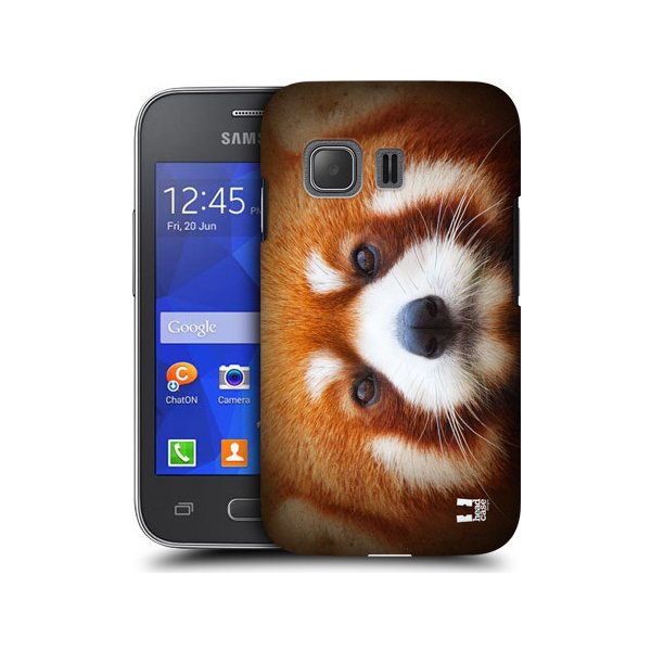 Pouzdro a kryt na mobilní telefon Pouzdro HEAD CASE SAMSUNG GALAXY YOUNG 2 G130 tvář foto portrét panda