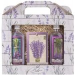 Bohemia Gifts Lavender sprchový gel 100 ml + olejová lázeň 100 ml + vonná karta dárková sada – Sleviste.cz