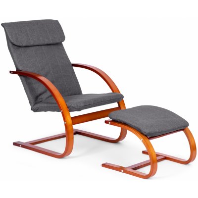 ModernHome Finské houpací křeslo ořech TXWQM-31-6-WALNUT – Sleviste.cz