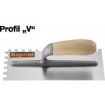 Hladítko ocelové zubové dřevěná rukojeť 280 x 120 / V 10 mm KAPRIOL – Hledejceny.cz