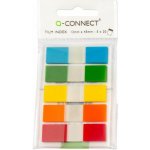 Záložky Q-CONNECT fóliové 12x43mm, 5x26 lístků – Hledejceny.cz