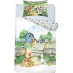 DETEXPOL Povlečení do postýlky 3D Farma blue 100 x 135 cm 40 x 60 cm – Zboží Dáma