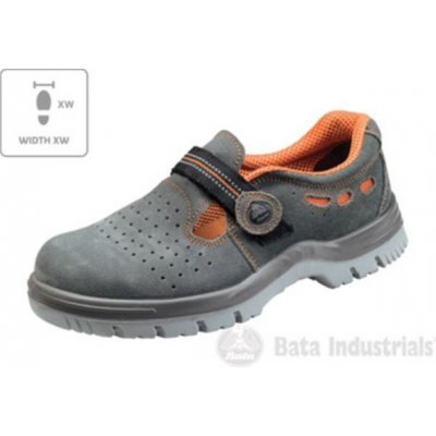 Bata Industrials Riga XW U MLI-B22B3 tmavě šedé sandály 40