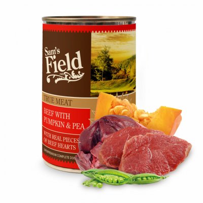 Sam's Field Adult True Beef with Pumpkin & Pea 400 g – Zboží Mobilmania